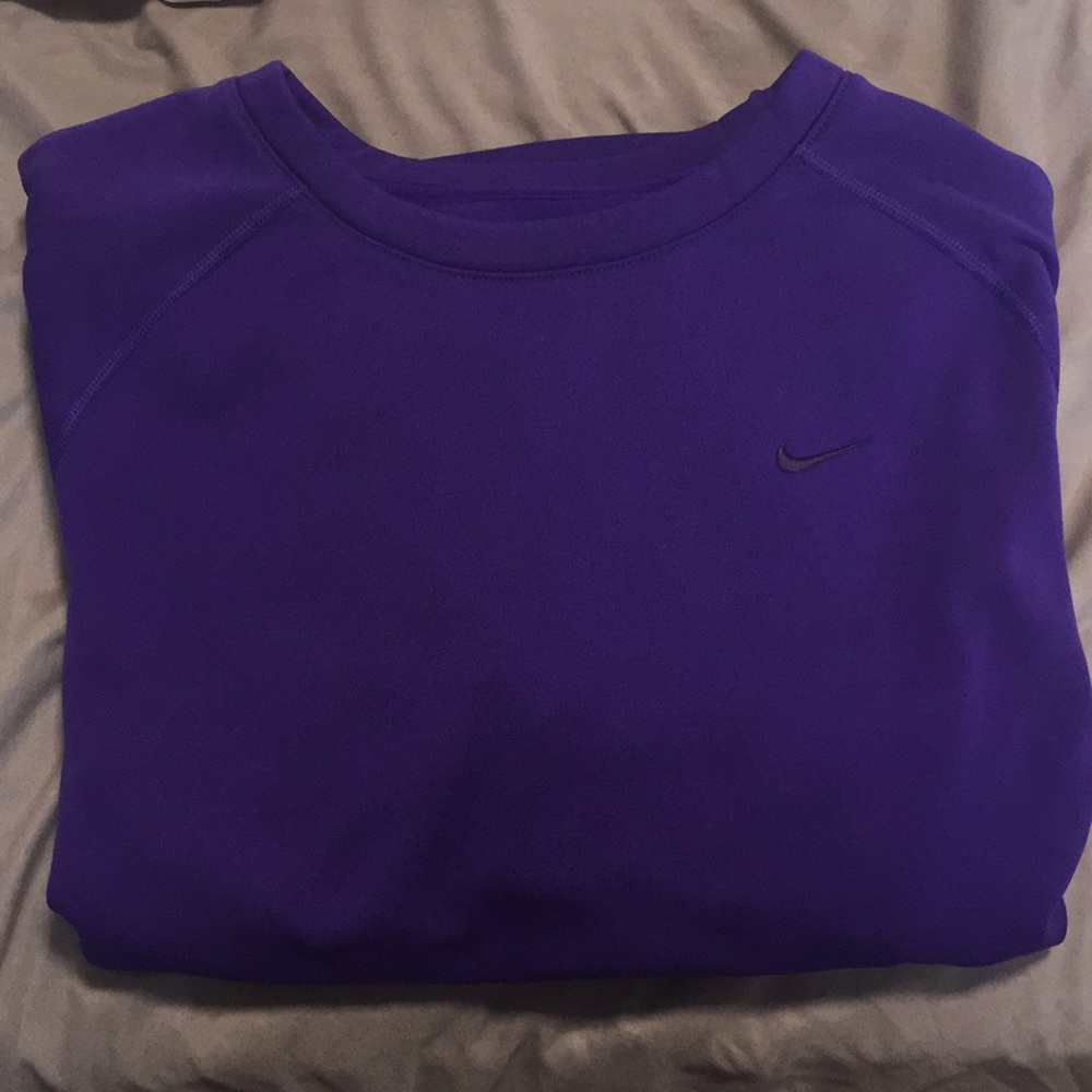 purple nike crewneck
